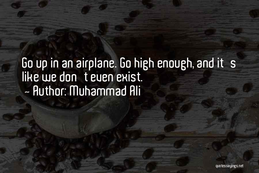 Muhammad Ali Quotes: Go Up In An Airplane. Go High Enough, And It's Like We Don't Even Exist.