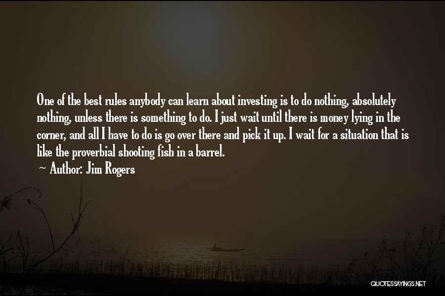 Jim Rogers Quotes: One Of The Best Rules Anybody Can Learn About Investing Is To Do Nothing, Absolutely Nothing, Unless There Is Something