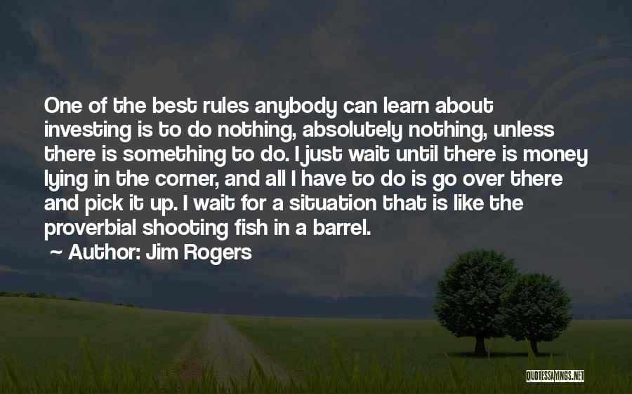 Jim Rogers Quotes: One Of The Best Rules Anybody Can Learn About Investing Is To Do Nothing, Absolutely Nothing, Unless There Is Something