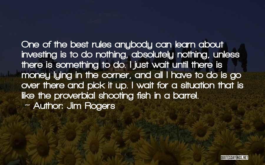 Jim Rogers Quotes: One Of The Best Rules Anybody Can Learn About Investing Is To Do Nothing, Absolutely Nothing, Unless There Is Something