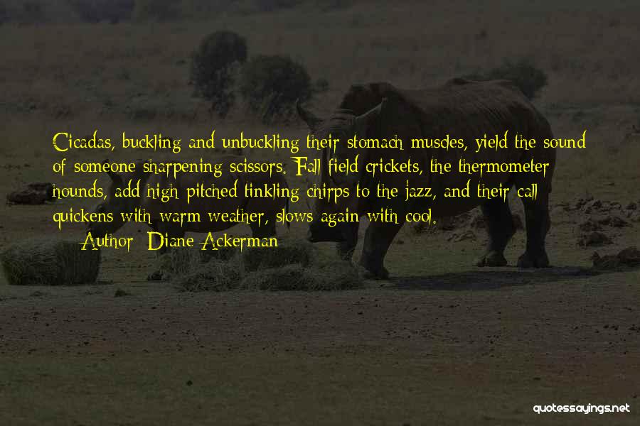 Diane Ackerman Quotes: Cicadas, Buckling And Unbuckling Their Stomach