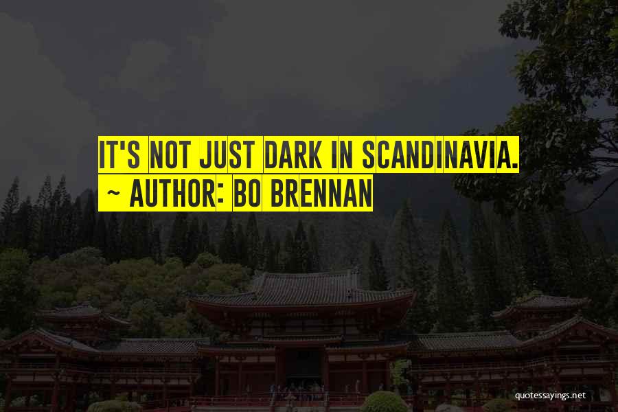 Bo Brennan Quotes: It's Not Just Dark In Scandinavia.