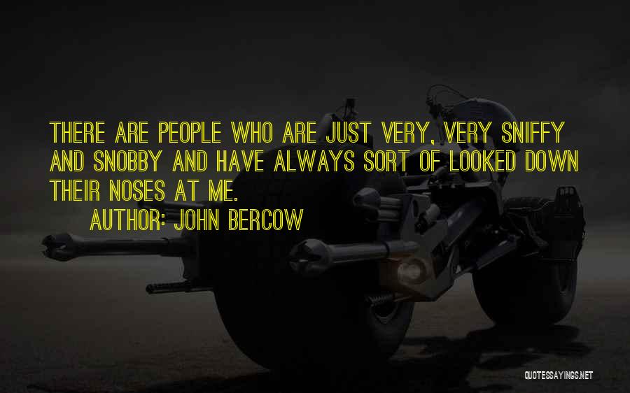 John Bercow Quotes: There Are People Who Are Just Very, Very Sniffy And Snobby And Have Always Sort Of Looked Down Their Noses