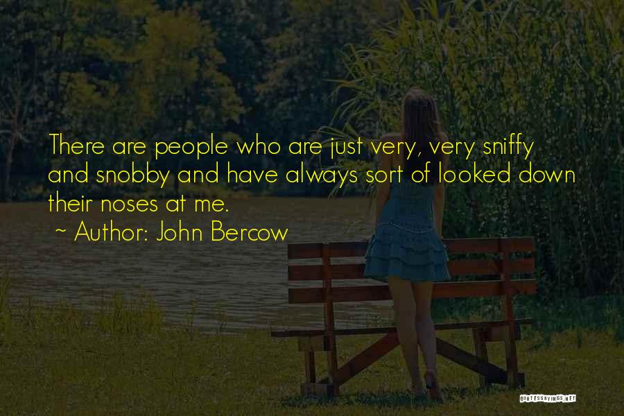 John Bercow Quotes: There Are People Who Are Just Very, Very Sniffy And Snobby And Have Always Sort Of Looked Down Their Noses