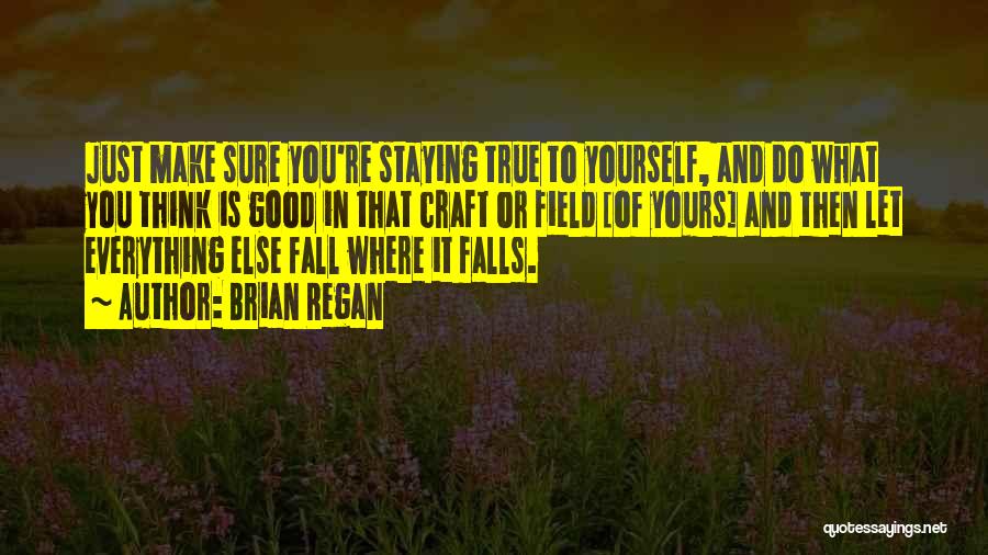 Brian Regan Quotes: Just Make Sure You're Staying True To Yourself, And Do What You Think Is Good In That Craft Or Field