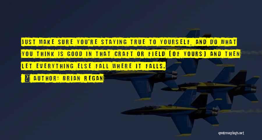 Brian Regan Quotes: Just Make Sure You're Staying True To Yourself, And Do What You Think Is Good In That Craft Or Field