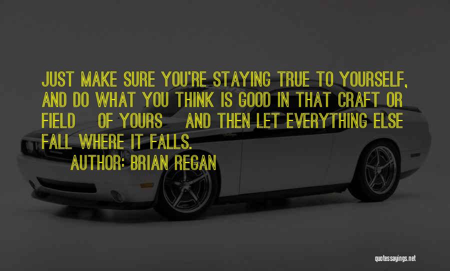 Brian Regan Quotes: Just Make Sure You're Staying True To Yourself, And Do What You Think Is Good In That Craft Or Field