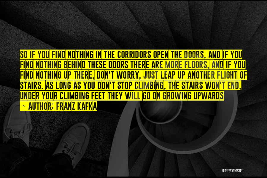 Franz Kafka Quotes: So If You Find Nothing In The Corridors Open The Doors, And If You Find Nothing Behind These Doors There