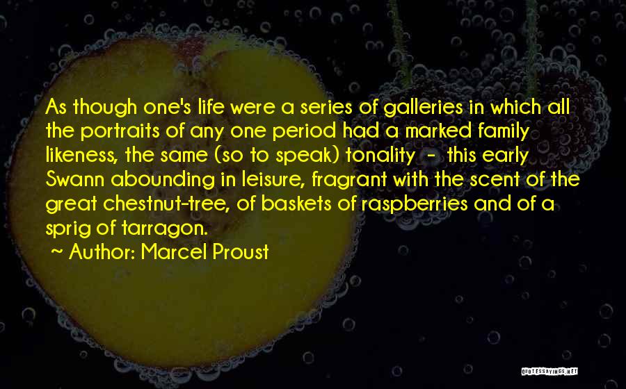 Marcel Proust Quotes: As Though One's Life Were A Series Of Galleries In Which All The Portraits Of Any One Period Had A