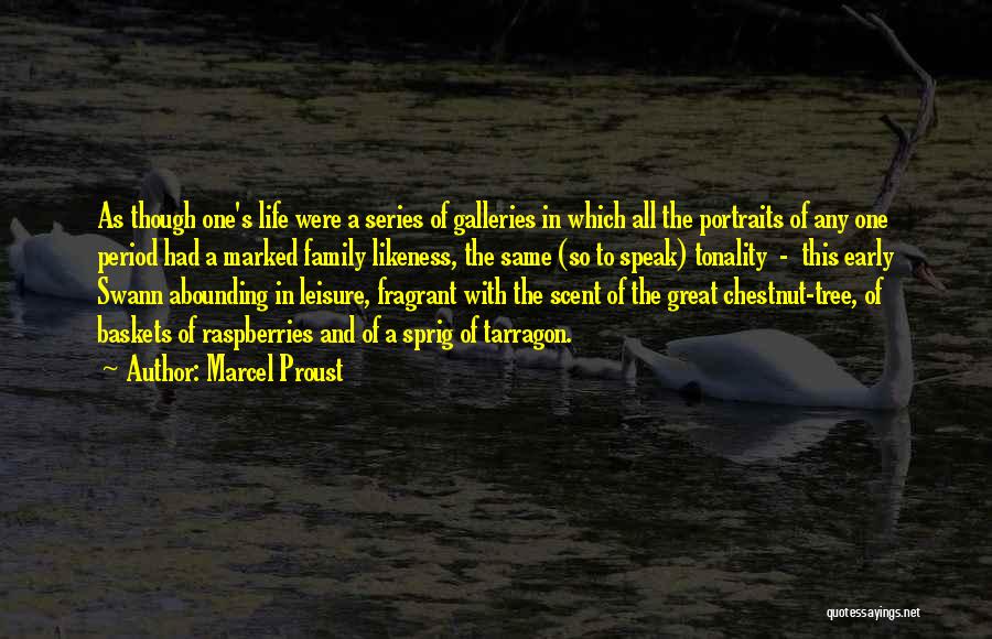 Marcel Proust Quotes: As Though One's Life Were A Series Of Galleries In Which All The Portraits Of Any One Period Had A