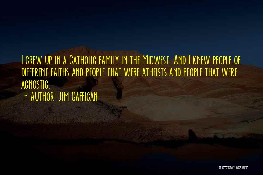 Jim Gaffigan Quotes: I Grew Up In A Catholic Family In The Midwest. And I Knew People Of Different Faiths And People That