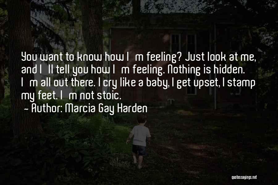 Marcia Gay Harden Quotes: You Want To Know How I'm Feeling? Just Look At Me, And I'll Tell You How I'm Feeling. Nothing Is