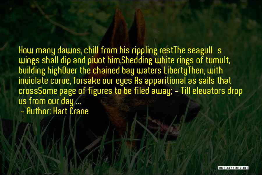 Hart Crane Quotes: How Many Dawns, Chill From His Rippling Restthe Seagull's Wings Shall Dip And Pivot Him,shedding White Rings Of Tumult, Building