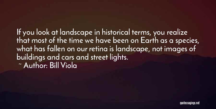 Bill Viola Quotes: If You Look At Landscape In Historical Terms, You Realize That Most Of The Time We Have Been On Earth