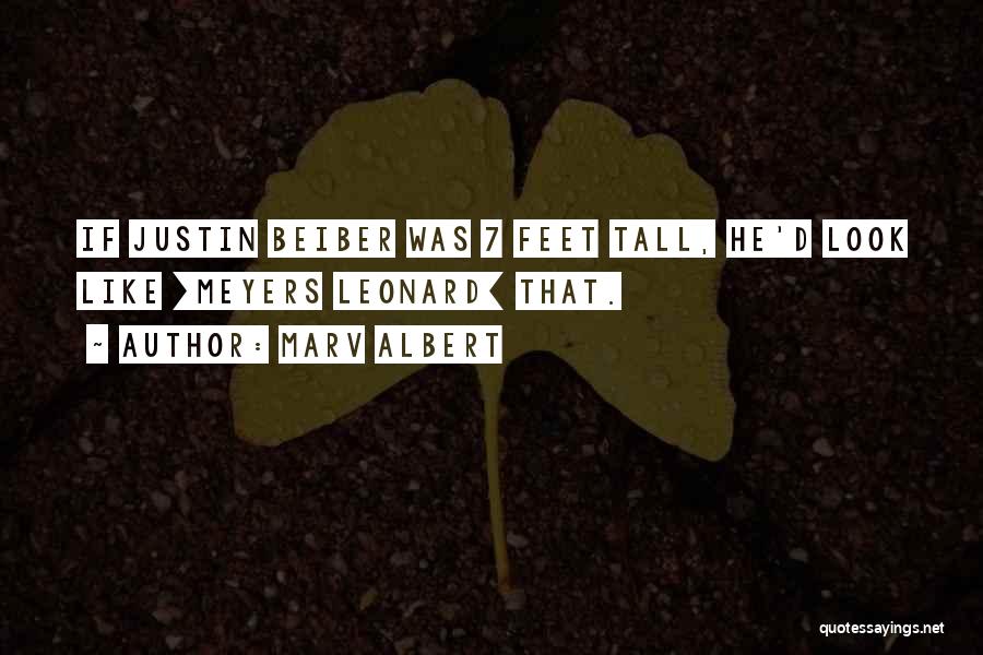 Marv Albert Quotes: If Justin Beiber Was 7 Feet Tall, He'd Look Like [meyers Leonard] That.