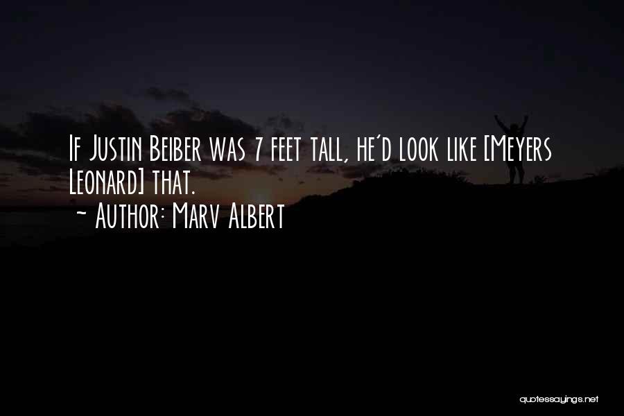 Marv Albert Quotes: If Justin Beiber Was 7 Feet Tall, He'd Look Like [meyers Leonard] That.