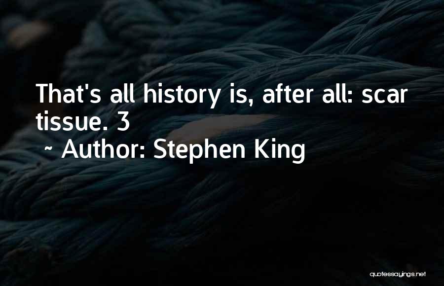 Stephen King Quotes: That's All History Is, After All: Scar Tissue. 3