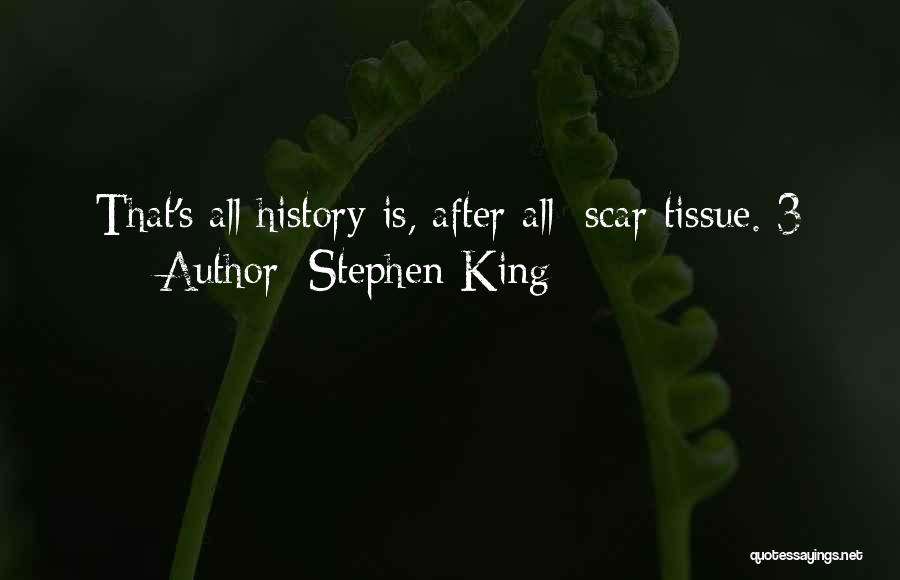 Stephen King Quotes: That's All History Is, After All: Scar Tissue. 3