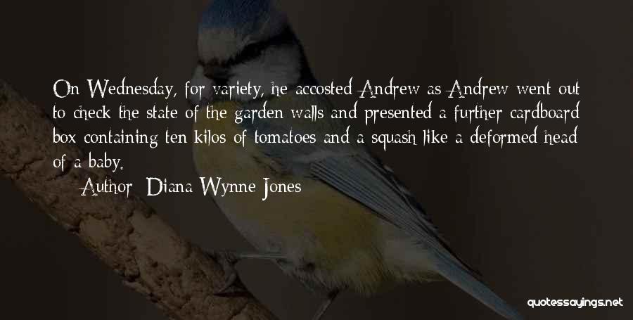 Diana Wynne Jones Quotes: On Wednesday, For Variety, He Accosted Andrew As Andrew Went Out To Check The State Of The Garden Walls And