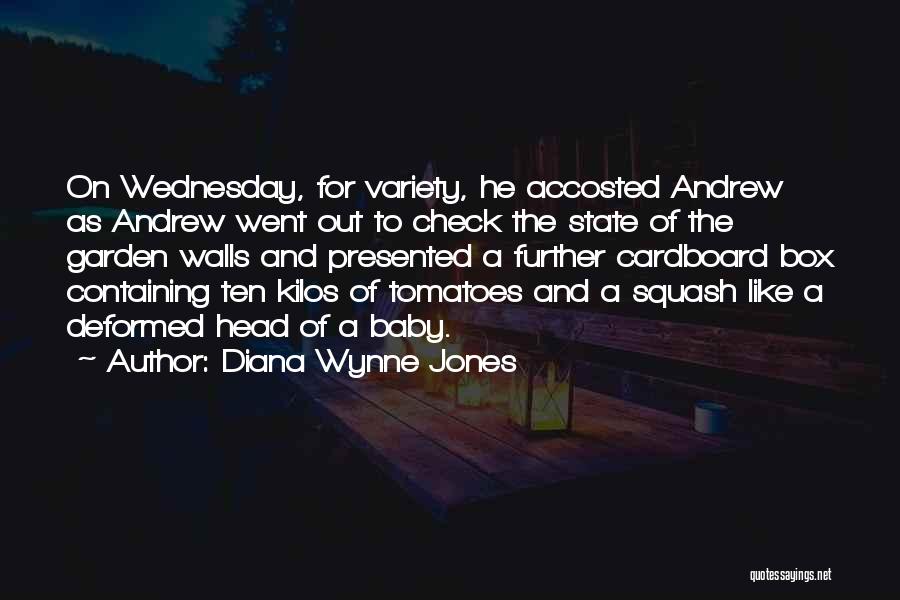 Diana Wynne Jones Quotes: On Wednesday, For Variety, He Accosted Andrew As Andrew Went Out To Check The State Of The Garden Walls And