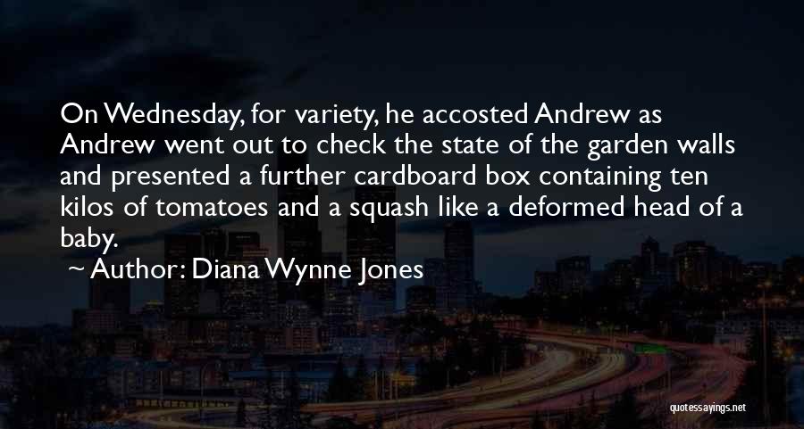 Diana Wynne Jones Quotes: On Wednesday, For Variety, He Accosted Andrew As Andrew Went Out To Check The State Of The Garden Walls And