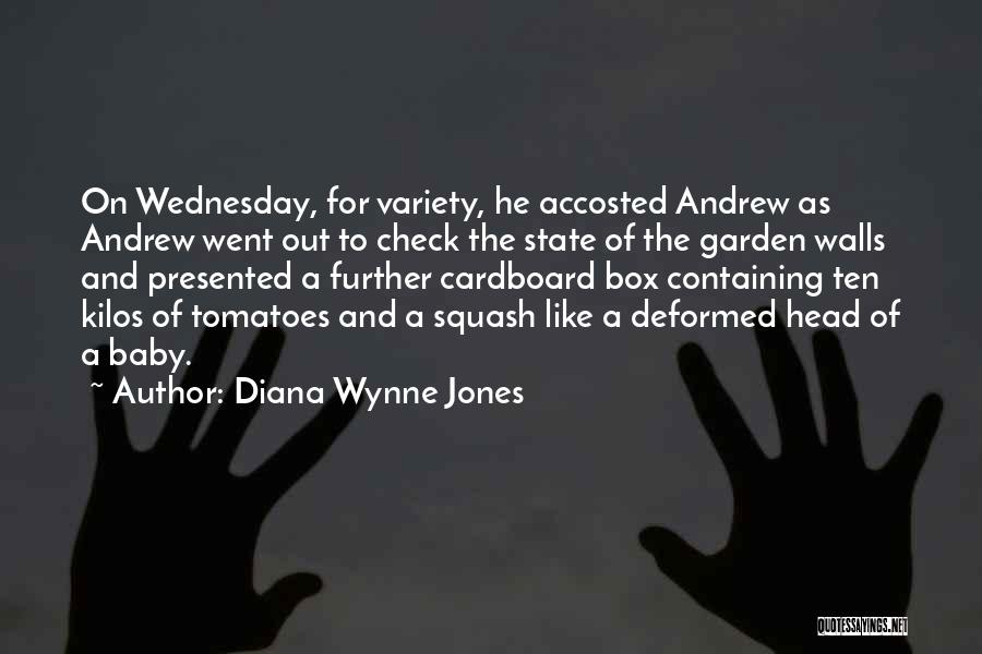 Diana Wynne Jones Quotes: On Wednesday, For Variety, He Accosted Andrew As Andrew Went Out To Check The State Of The Garden Walls And