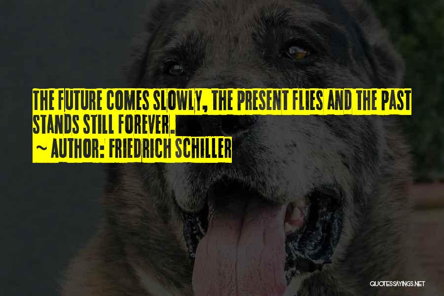 Friedrich Schiller Quotes: The Future Comes Slowly, The Present Flies And The Past Stands Still Forever.