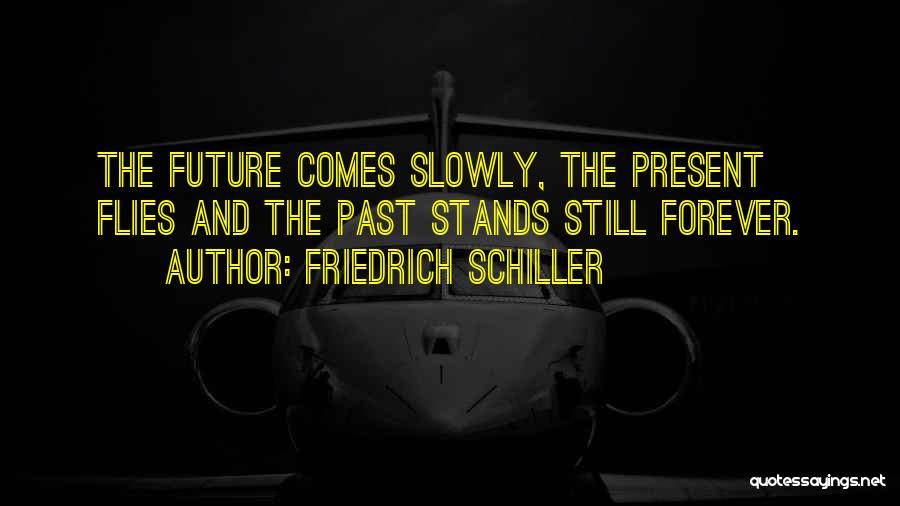 Friedrich Schiller Quotes: The Future Comes Slowly, The Present Flies And The Past Stands Still Forever.