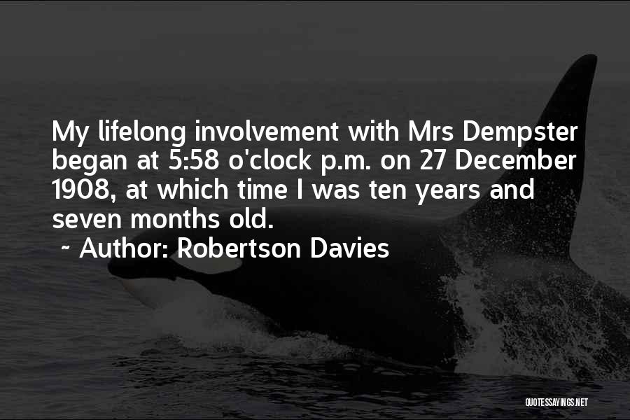 27 Years Old Quotes By Robertson Davies