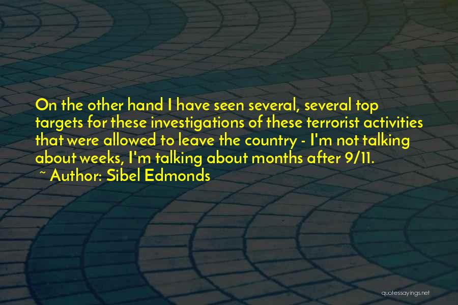 Sibel Edmonds Quotes: On The Other Hand I Have Seen Several, Several Top Targets For These Investigations Of These Terrorist Activities That Were