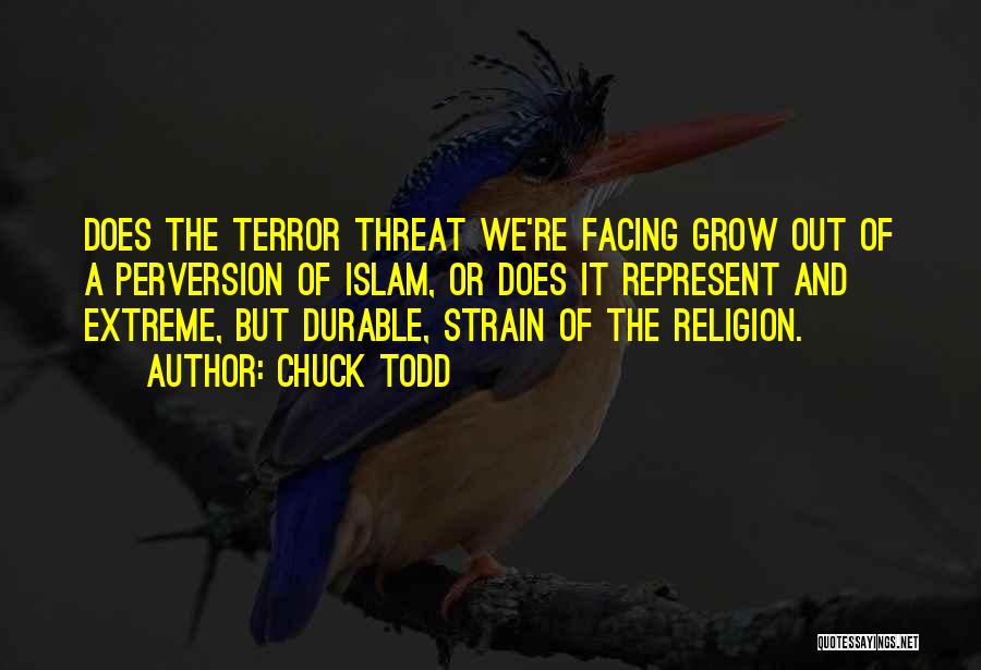 Chuck Todd Quotes: Does The Terror Threat We're Facing Grow Out Of A Perversion Of Islam, Or Does It Represent And Extreme, But