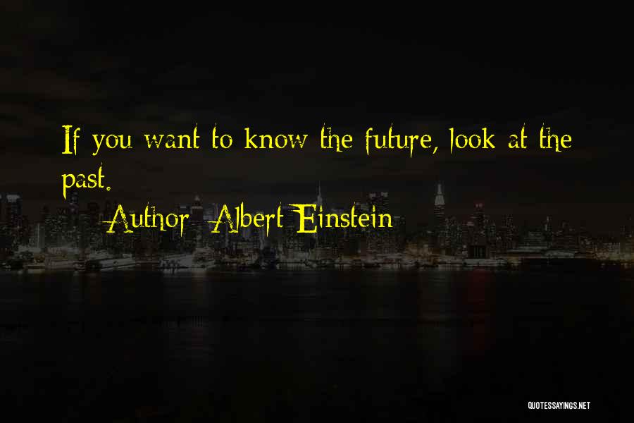 Albert Einstein Quotes: If You Want To Know The Future, Look At The Past.