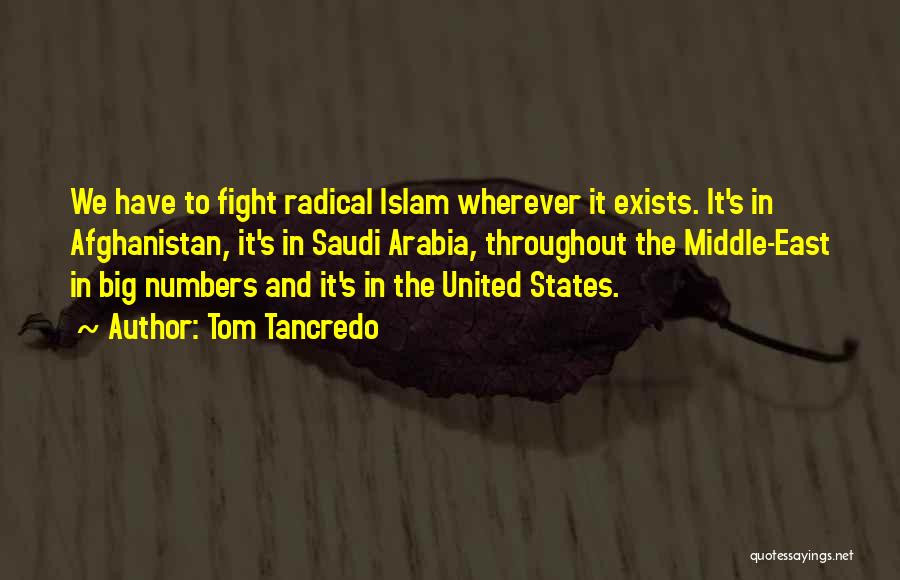 Tom Tancredo Quotes: We Have To Fight Radical Islam Wherever It Exists. It's In Afghanistan, It's In Saudi Arabia, Throughout The Middle-east In