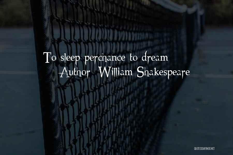 William Shakespeare Quotes: To Sleep Perchance To Dream