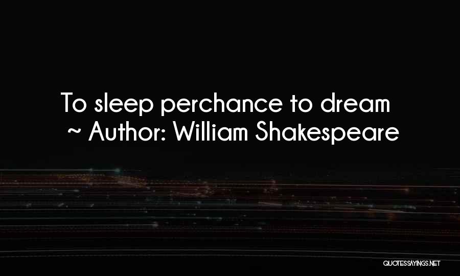 William Shakespeare Quotes: To Sleep Perchance To Dream