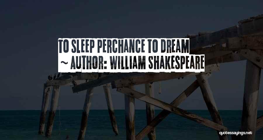 William Shakespeare Quotes: To Sleep Perchance To Dream