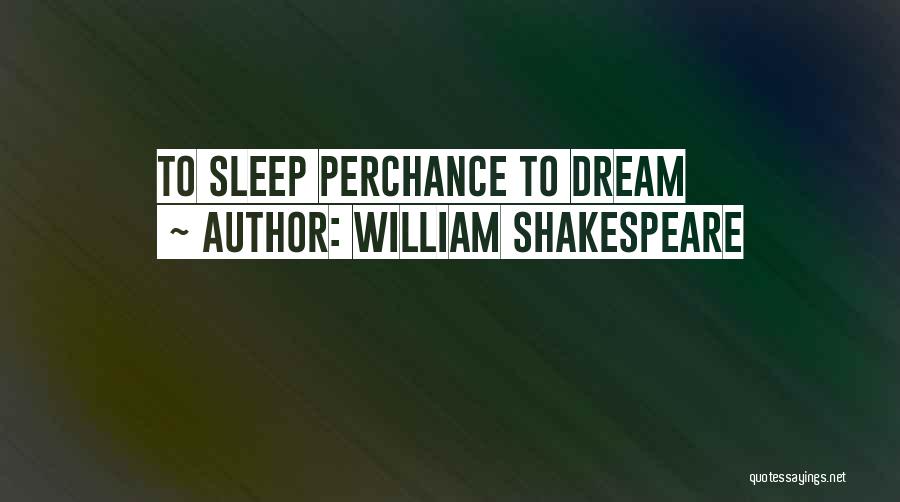 William Shakespeare Quotes: To Sleep Perchance To Dream