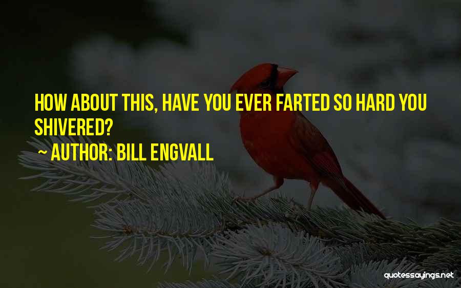 Bill Engvall Quotes: How About This, Have You Ever Farted So Hard You Shivered?