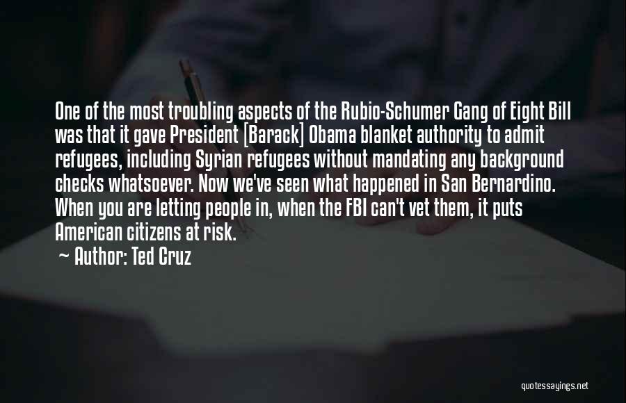 Ted Cruz Quotes: One Of The Most Troubling Aspects Of The Rubio-schumer Gang Of Eight Bill Was That It Gave President [barack] Obama