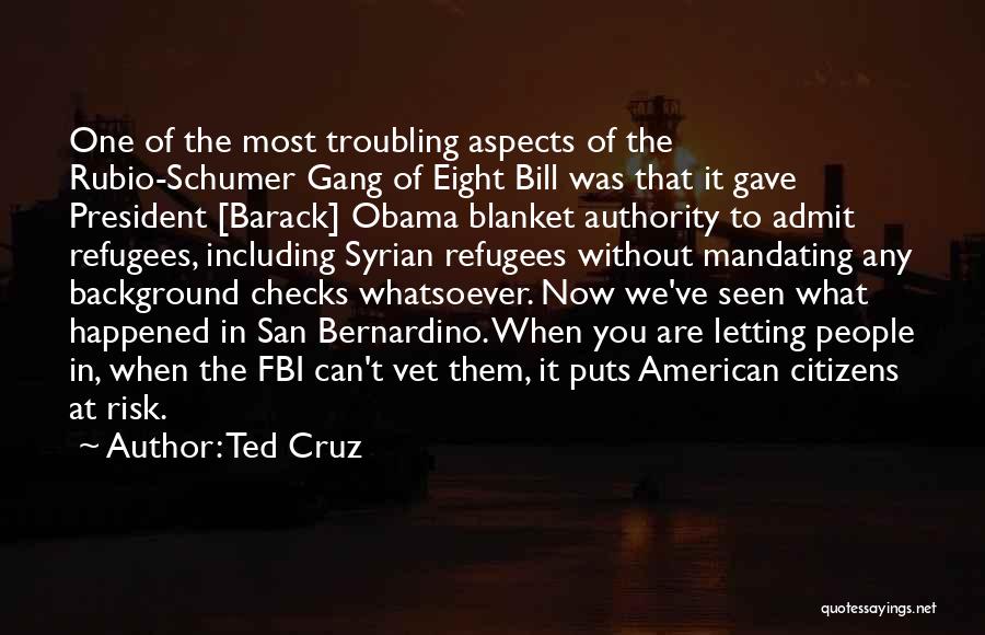 Ted Cruz Quotes: One Of The Most Troubling Aspects Of The Rubio-schumer Gang Of Eight Bill Was That It Gave President [barack] Obama