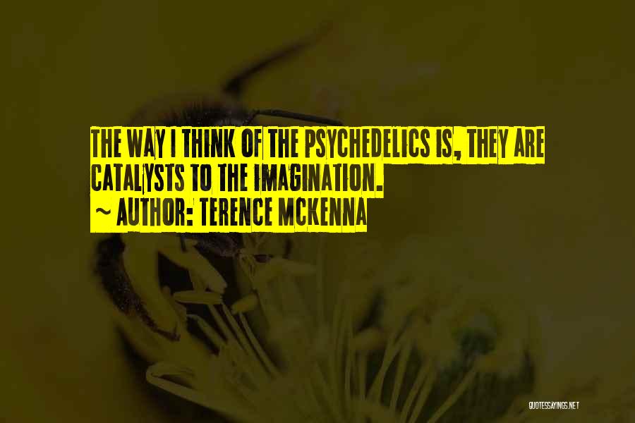 Terence McKenna Quotes: The Way I Think Of The Psychedelics Is, They Are Catalysts To The Imagination.