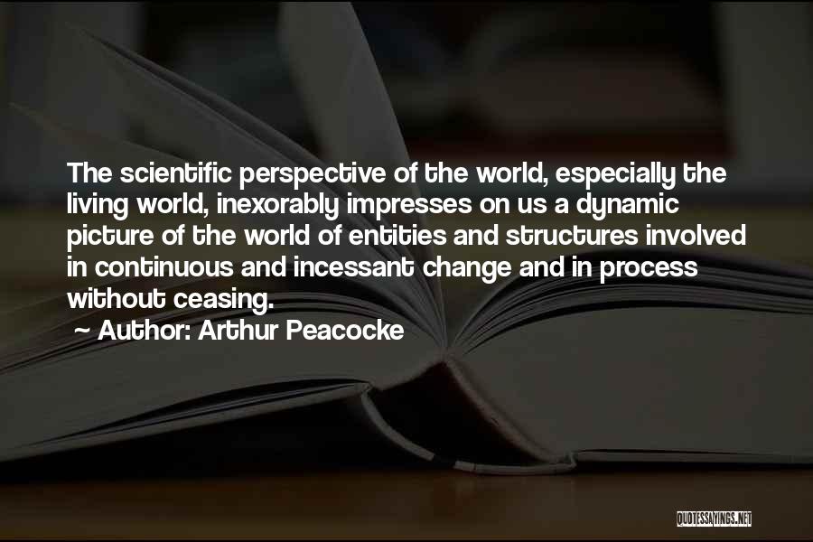 Arthur Peacocke Quotes: The Scientific Perspective Of The World, Especially The Living World, Inexorably Impresses On Us A Dynamic Picture Of The World