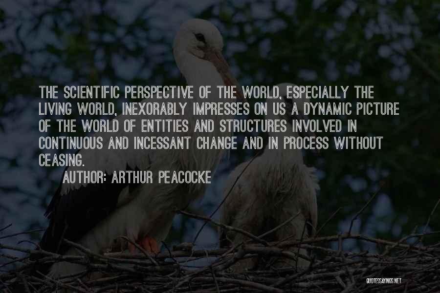 Arthur Peacocke Quotes: The Scientific Perspective Of The World, Especially The Living World, Inexorably Impresses On Us A Dynamic Picture Of The World