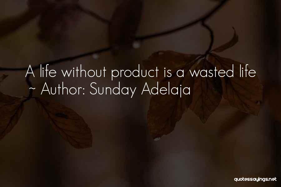 Sunday Adelaja Quotes: A Life Without Product Is A Wasted Life