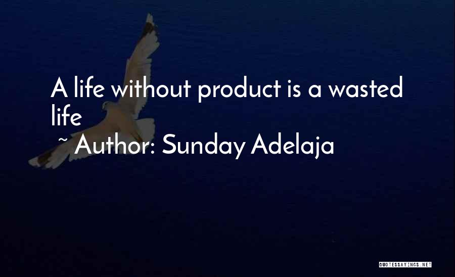 Sunday Adelaja Quotes: A Life Without Product Is A Wasted Life