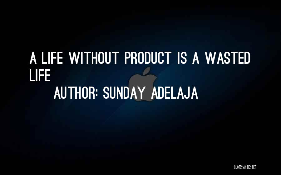 Sunday Adelaja Quotes: A Life Without Product Is A Wasted Life