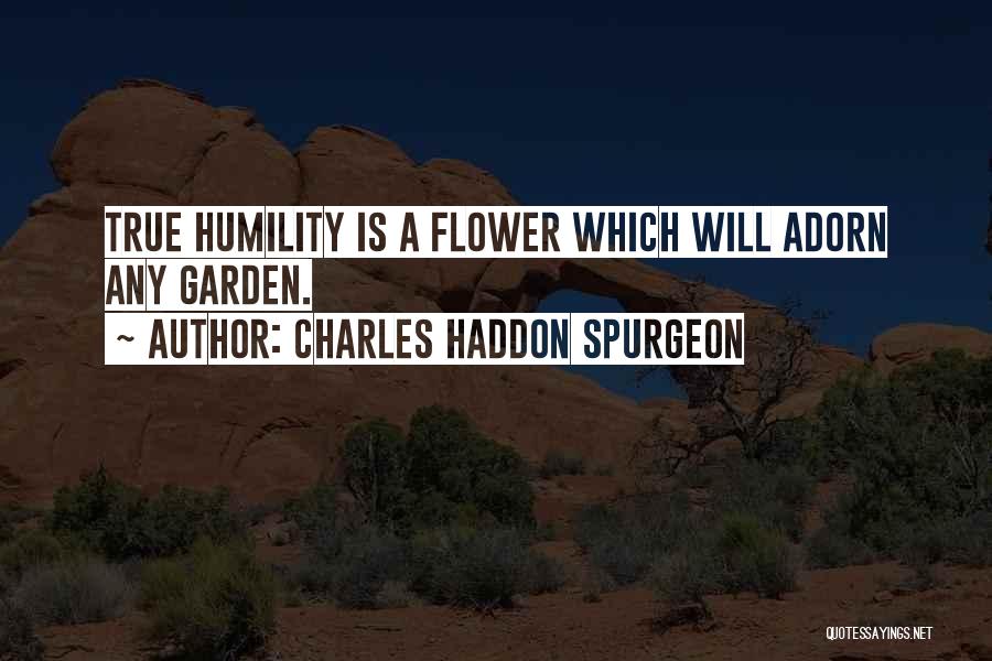 Charles Haddon Spurgeon Quotes: True Humility Is A Flower Which Will Adorn Any Garden.