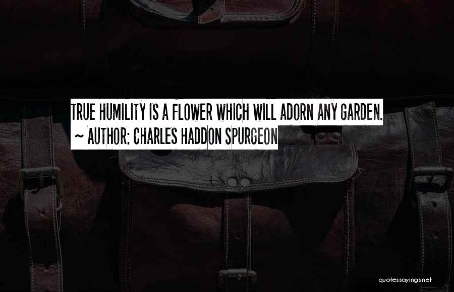 Charles Haddon Spurgeon Quotes: True Humility Is A Flower Which Will Adorn Any Garden.