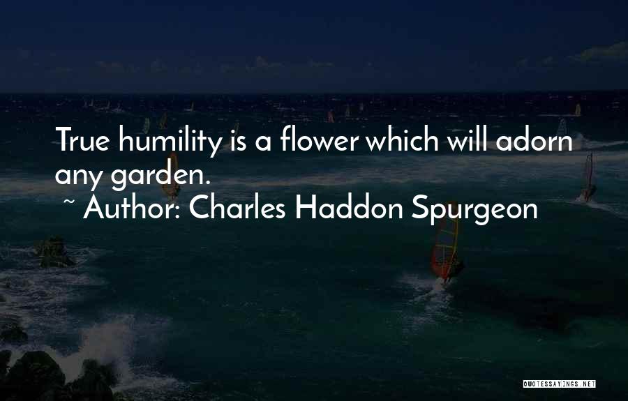 Charles Haddon Spurgeon Quotes: True Humility Is A Flower Which Will Adorn Any Garden.