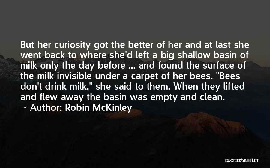 Robin McKinley Quotes: But Her Curiosity Got The Better Of Her And At Last She Went Back To Where She'd Left A Big